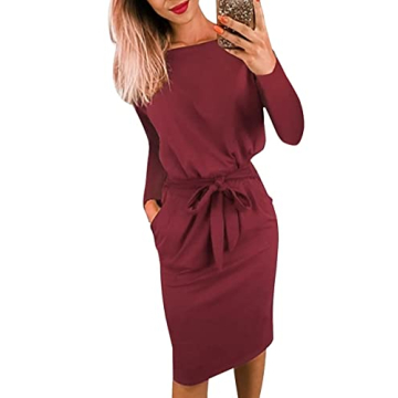 Stylish PRETTYGARDEN Women's Bodycon Dress with Pockets