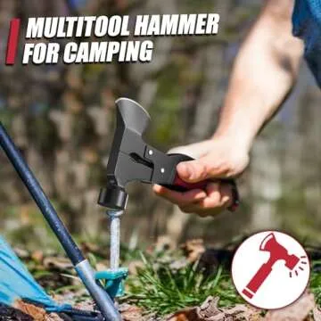 15 in 1 Multitool Axe Hatchet, Gifts for Men, Camping Accessories Survival Gear, Multi Tool for Camping Hiking Survival, Cool Gadgets Gifts for Men,Husband, Boyfriends