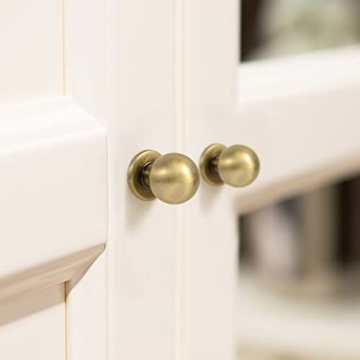 Ktumeware 1 Inch Vintage Brass Drawer Knobs - Stylish & Durable