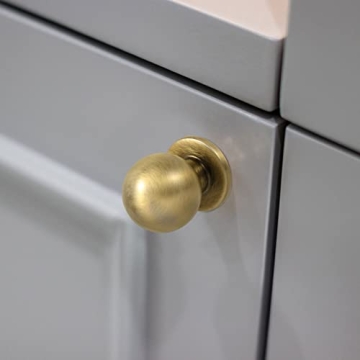 Ktumeware 1 Inch Vintage Brass Drawer Knobs - Stylish & Durable