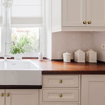 Ktumeware 1 Inch Vintage Brass Drawer Knobs - Stylish & Durable