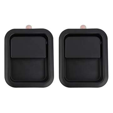YOUYIEN Exterior Front Door Handles(Driver & Passenger Side), Fit for Jeep Wrangler, Replaces Part # 55176382AE,55176383AE