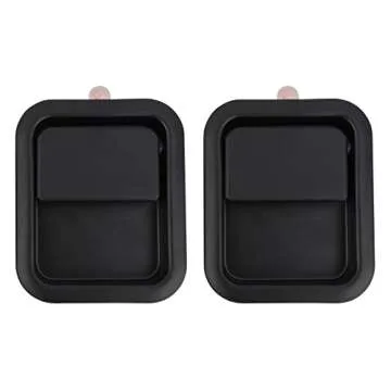 YOUYIEN Exterior Front Door Handles(Driver & Passenger Side), Fit for Jeep Wrangler, Replaces Part # 55176382AE,55176383AE