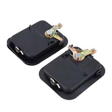 YOUYIEN Exterior Front Door Handles(Driver & Passenger Side), Fit for Jeep Wrangler, Replaces Part # 55176382AE,55176383AE