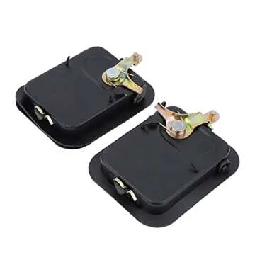 YOUYIEN Exterior Front Door Handles(Driver & Passenger Side), Fit for Jeep Wrangler, Replaces Part # 55176382AE,55176383AE