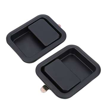 YOUYIEN Exterior Front Door Handles(Driver & Passenger Side), Fit for Jeep Wrangler, Replaces Part # 55176382AE,55176383AE