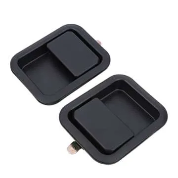 YOUYIEN Exterior Front Door Handles(Driver & Passenger Side), Fit for Jeep Wrangler, Replaces Part # 55176382AE,55176383AE