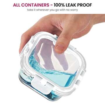 FineDine 24 Piece Glass Storage Containers for Fresh Meals