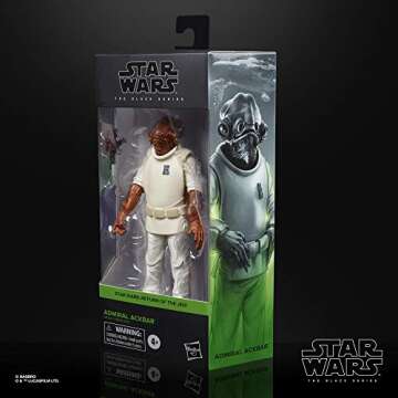 STAR WARS The Black Series Admiral Ackbar Toy 6-Inch-Scale Return of The Jedi Collectible Action Figure, Kids Ages 4 and Up