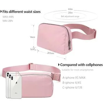 Stylish Waterproof Fanny Belt Bag for Travel Hiking