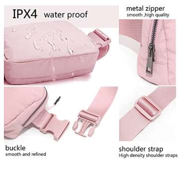 Stylish Waterproof Fanny Belt Bag for Travel Hiking