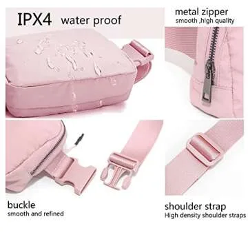 Stylish Waterproof Fanny Belt Bag for Travel Hiking