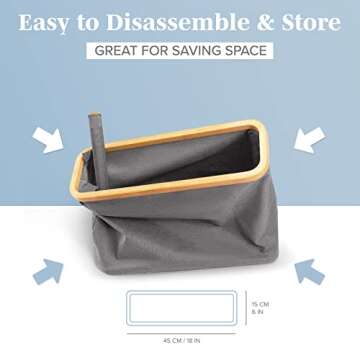 Lonbet - Toilet Paper Basket - Toilet Paper Storage - The Ultimate Bathroom Organizer - Bamboo Storage Basket, Toilet Paper Holder Basket, Bathroom Accessories Organizer