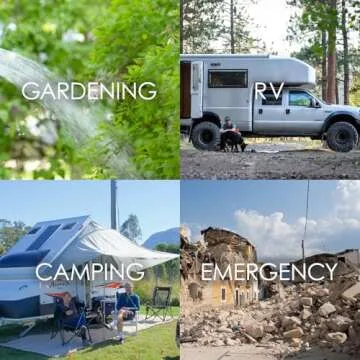 Gowithwind Collapsible Water Container Jug, 5.3 Gallon BPA Free Water Storage Carrier with Spigot, for Camping Backpacking Hiking Outdoors & Emergency, Food-grade Foldable Portable Survival Gear