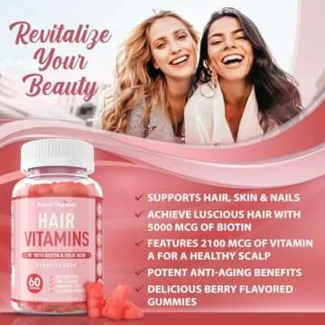 Gummy Hair Vitamins with Biotin for Healthy Hair Growth