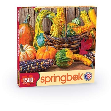 Springbok 1500 Piece Jigsaw Puzzle Harvest Colors Made in USA