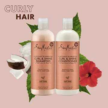 SheaMoisture Moisturizing Curl & Shine Shampoo & Conditioner Set