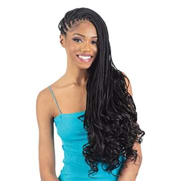 FREETRESS BRAIDS 3X French Curl Braid 22'' (3 Pack, 1B)