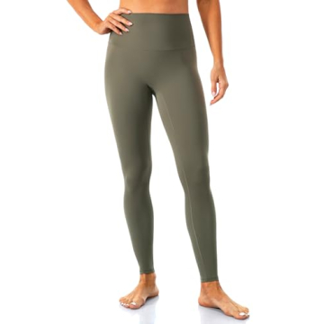 Lavento Women's Soft Yoga Leggings - High-Rise, No Front Seam Comfort
