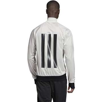 adidas Men's Juventus Full Zip Icons Top 2019-20 (Small) White