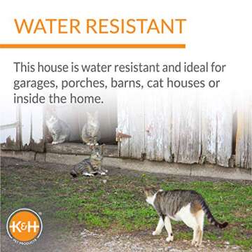 K&H Heated Kitty House - Perfect Outdoor Shelter for Cats