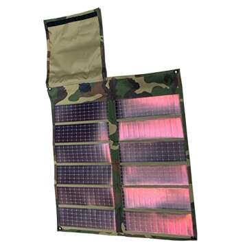 10 Watt Foldable Solar Panel (Woodland Camoflauge)