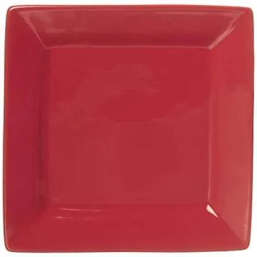 10 Strawberry Street Nova Square 16 pc Dinnerware Set, Red