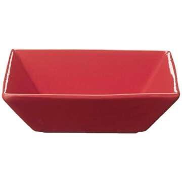 10 Strawberry Street Nova Square 16 pc Dinnerware Set, Red