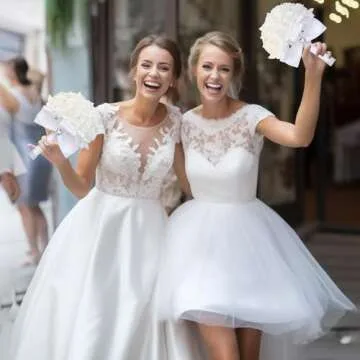 KOCNYDEY Wedding Bouquets for Bride with Crystal Roses