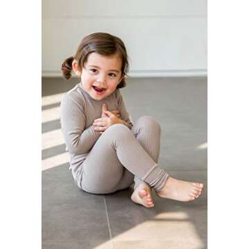 Eco-Friendly Kids Long Sleeve Modal Pajamas Set