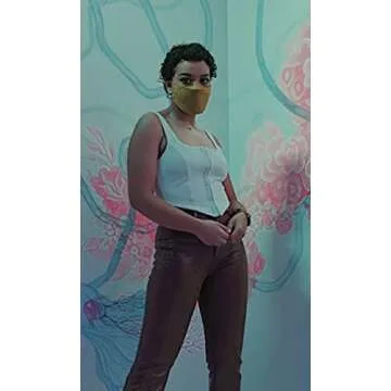 TOB Women's Sexy Sleeveless Central Single-Row Clasp Club & Night Out Crop Tank Top