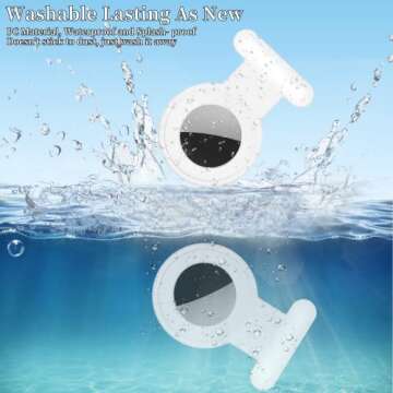 Durable 2 Pack Silicone AirTag Holder for Kids & Pets