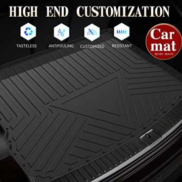 Elsetyler Custom Fit for Cargo Liner Porsche Macan 2015-2023 2024 2025 - Black TPO All Weather Heavy...