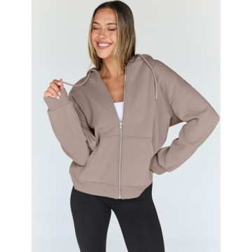 Trendy Queen Women’s Zip Up Hoodie for Fall Fashion