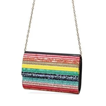 Stylish AcrMkSto Acrylic Evening Bag for Women