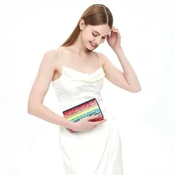 Stylish AcrMkSto Acrylic Evening Bag for Women