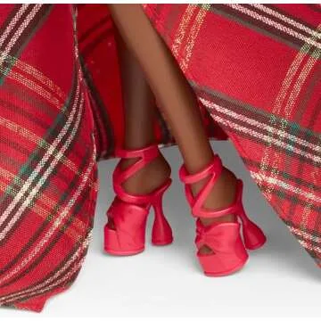 2024 Holiday Barbie Doll in Sparkling Plaid Gown