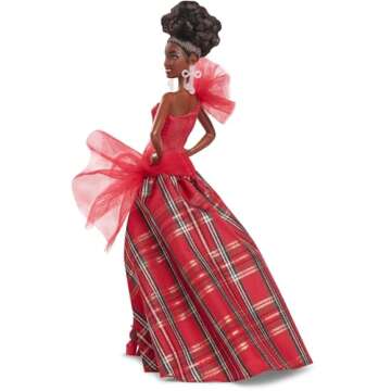 2024 Holiday Barbie Doll in Sparkling Plaid Gown