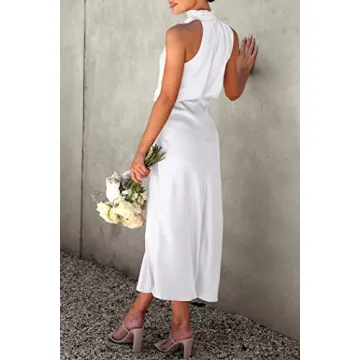 Stylish Satin Maxi Dress for Any Occasion - PRETTYGARDEN