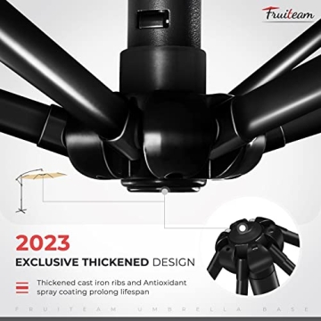 Get Ultimate Outdoor Shade with FRUITEAM 10FT Umbrella