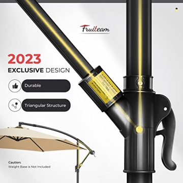 Get Ultimate Outdoor Shade with FRUITEAM 10FT Umbrella