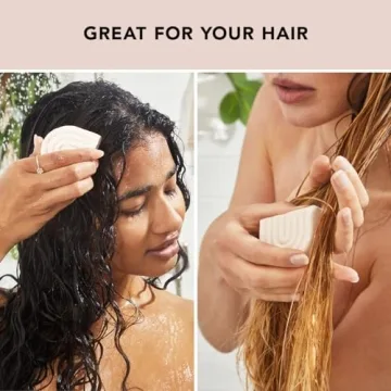 Kitsch Rice Water Hair Conditioner Bar for All Hair Types, Organic, Natural Strengthening, Cleansing and Moisturizing Solid Conditioner Bar Made in US, Eco-Friendly, Paraben Free, Sulfate Free, 2.7 oz