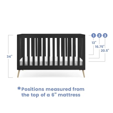 Delta Children 4-in-1 Convertible Crib Stylish Design
