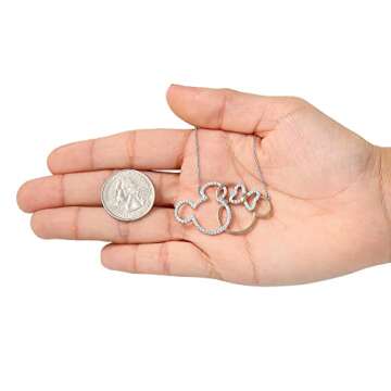 Disney Jewelry: Mickey & Minnie Interlocking Necklace