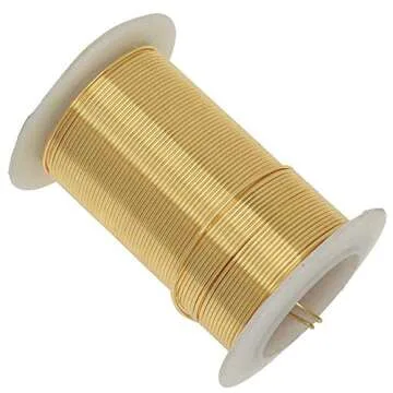 Tarnish Resistant Gold Color Copper Wire 20 Gauge 15 Yards by Beadsmith