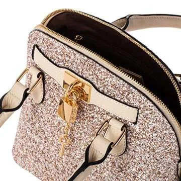 ALDO Women's Barland Dome Bag, Champagne
