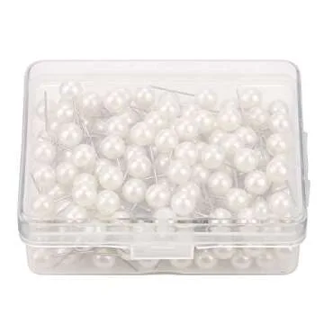 Oumefar 200PCS Pearl Push Pins for Crafting and DIY