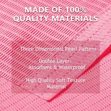 TOEDO Disposable Nail Art Table Towels 13"x18" - 3 Ply Waterproof Dental Bibs for Patients - Dentist...