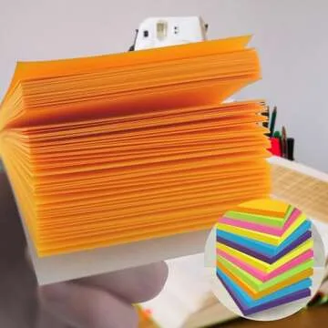 Colorful OHOME Sticky Notes - 12 Pads for School & Office