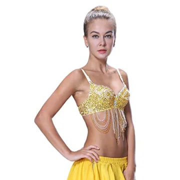 Seawhisper Beaded Bra for Dance and Costume Events